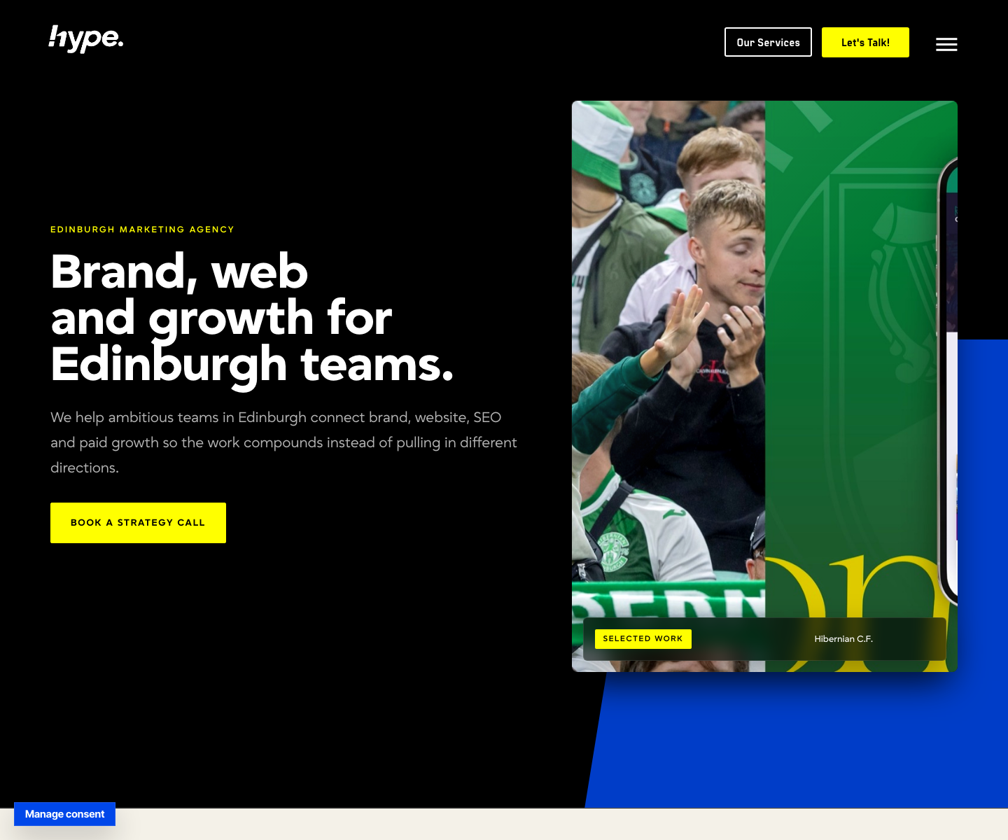 We Are Hype website shown across its intended layout or devices